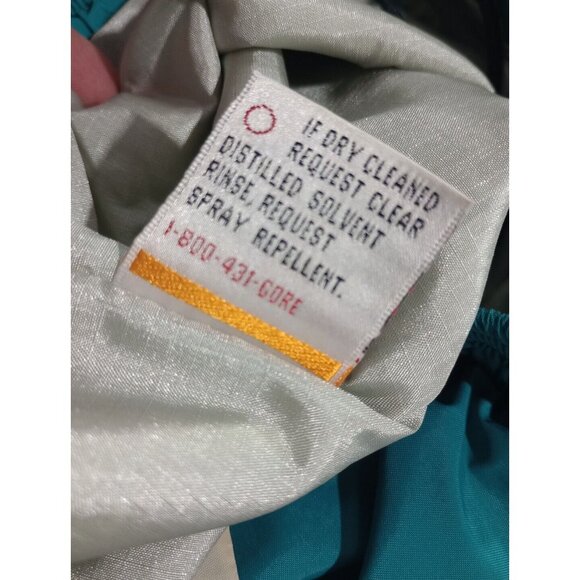 Vintage L.L. Bean Stowaway Rainwear GORE-TEX Teal Rain Pants 2468 Men's Medium - Picture 10 of 12